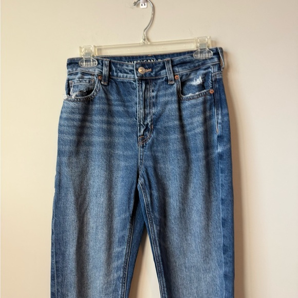 American Eagle mom jeans dark wash size 0 - Picture 3 of 9